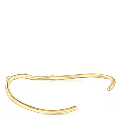 Pulsera oval con baño de oro 18 kt sobre plata y gemas Magic Nature^TOUS Clearance