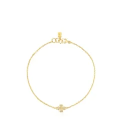 Pulsera trébol de oro y diamantes Good Vibes^TOUS Hot