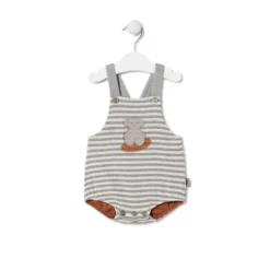 Ranita de bebé a rayas con osos Grey crudo^TOUS Discount