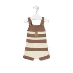 Ranita de punto de bebé Tricot a rayas beige^TOUS Discount