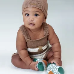 Ranita de punto de bebé Tricot a rayas beige^TOUS Discount