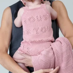 Ranita de punto de bebé Tricot logo rosa^TOUS Sale