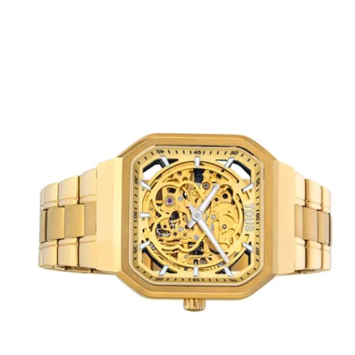 Reloj analógico automático con brazalete de IP dorado D-Bear^TOUS Sale