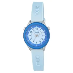 Reloj analógico celeste de acero Mini Self Time^TOUS Clearance