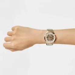 Reloj analógico con acero IPRG rosa y brazalete de acero Karat Round^TOUS Outlet