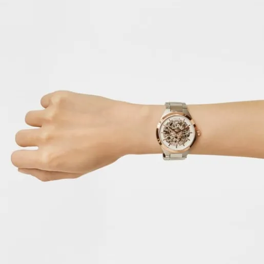 Reloj analógico con acero IPRG rosa y brazalete de acero Karat Round^TOUS Outlet