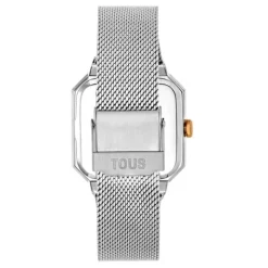 Reloj analógico con acero IPRG rosa y brazalete de acero Karat Squared^TOUS Hot