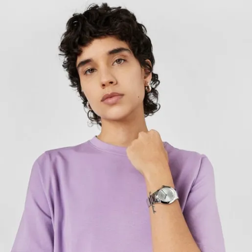 Reloj analógico con brazalete de acero Karat Oval^TOUS Hot