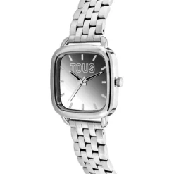Reloj analógico con brazalete de acero D-Logo Mirror^TOUS Online