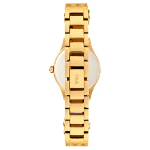 Reloj analógico con brazalete de acero IPG dorado y esfera de nácar Epic Icon Mesh^TOUS Discount