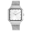 Reloj analógico con brazalete de acero Karat Squared^TOUS