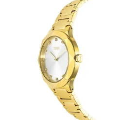 Reloj analógico con brazalete de acero IPG dorado Karat Round^TOUS Sale