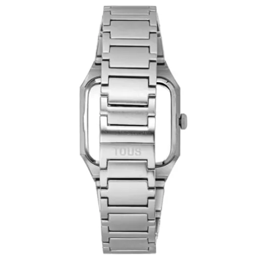 Reloj analógico con brazalete de aluminio y zirconias Karat Squared^TOUS Discount