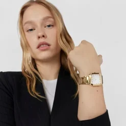 Reloj analógico con brazalete de acero IPG dorado Karat Squared^TOUS Outlet