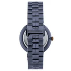 Reloj analógico con brazalete de acero IP azul y acero IPRG rosado S-Band^TOUS New