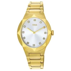 Reloj analógico con brazalete de acero IPG dorado Karat Oval^TOUS Outlet