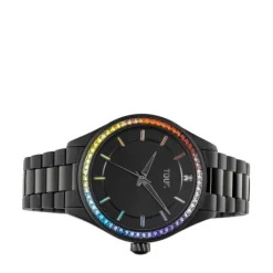 Reloj analógico con brazalete de IP negro T-Shine^TOUS Hot