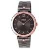 Reloj analógico con brazalete de acero IP gris y acero IPRG rosado S-Band^TOUS New