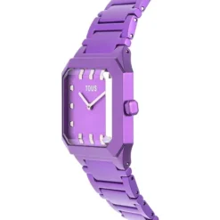 Reloj analógico con brazalete de aluminio lila Karat Squared^TOUS Online