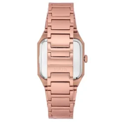 Reloj analógico con brazalete de aluminio rose gold y zirconias Karat Squared^TOUS