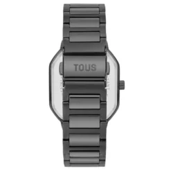 Reloj analógico con brazalete acero IP negro Lit^TOUS Clearance