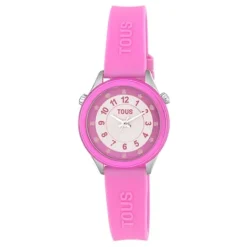Reloj analógico fucsia de acero Mini Self Time^TOUS Outlet