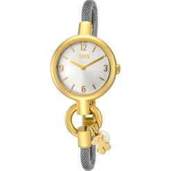 Reloj analógico Hold Charms de IP dorado con correa de^TOUS Best