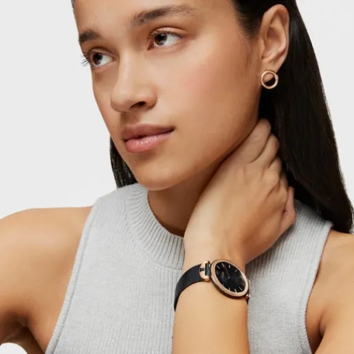 Reloj analógico S-Mesh bicolor /IP rosado y azul^TOUS New