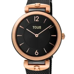 Reloj analógico S-Mesh bicolor IP rosado/IP negro^TOUS Best