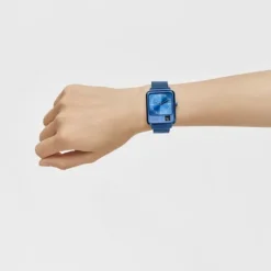 Reloj analógico y digital con brazalete de acero IP azul MARS^TOUS Outlet