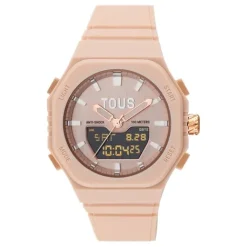 Reloj analógico/digital de acero IPRG nude con brazalete de nylon rosa Bet^TOUS Discount