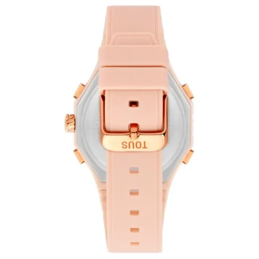 Reloj analógico/digital de acero IPRG nude con brazalete de nylon rosa Bet^TOUS Discount