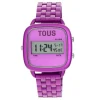 Reloj digital con brazalete de aluminio en color lila D-Logo^TOUS Hot