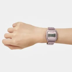 Reloj digital con brazalete de aluminio en color malva D-Logo^TOUS Best