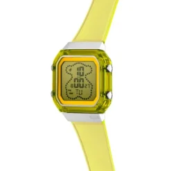 Reloj digital de policarbonato amarillo y acero D-BEAR Fresh^TOUS