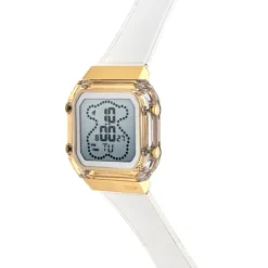 Reloj digital de policarbonato transparente y acero IPG dorado D-BEAR Fresh^TOUS Sale