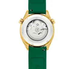 Reloj gmt automático con correa de silicona verde, caja de acero IPG dorado y esfera de nácar Now^TOUS Outlet