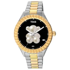 Reloj smartwatch con brazalete de acero y acero IP dorado T-Bear Connect^TOUS Sale