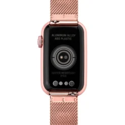 Reloj smartwatch con brazalete de acero IPRG rosado y caja de aluminio en color IPRG rosado T-Band Mesh^TOUS New