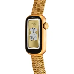 Reloj smartwatch con brazalete acero IPG dorado y caja de aluminio en color IPG dorado T-Band Mesh^TOUS Discount