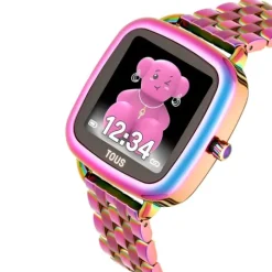 Reloj smartwatch con brazalete de acero IP iridiscente D-Connect^TOUS New