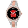 Reloj smartwatch con brazalete de acero, acero IP rosado y zirconias blancas T-Shine Connect^TOUS New