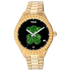 Reloj smartwatch con brazalete de acero IP dorado T-Bear Connect^TOUS Clearance