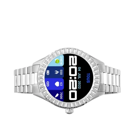 Reloj smartwatch con brazalete de acero T-Bear Connect^TOUS Outlet