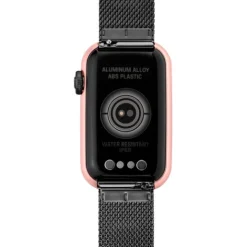Reloj smartwatch con brazalete de acero IP gris y caja de aluminio en color IPRG rosado T-Band Mesh^TOUS Sale
