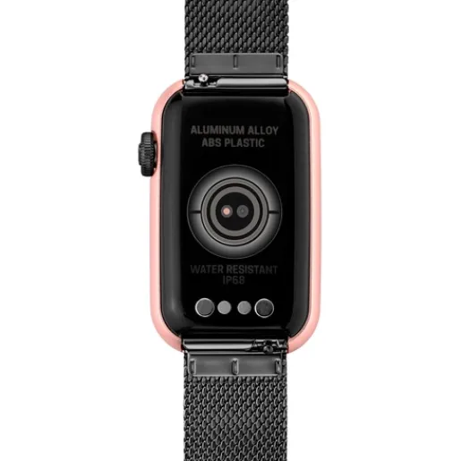 Reloj smartwatch con brazalete de acero IP gris y caja de aluminio en color IPRG rosado T-Band Mesh^TOUS Sale