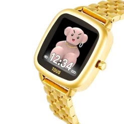 Reloj smartwatch con brazalete de acero IPG dorado D-Connect^TOUS New
