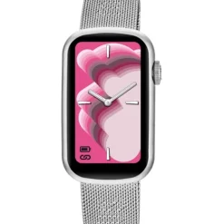 Reloj smartwatch con brazalete de acero y caja de aluminio T-Band Mesh^TOUS Discount