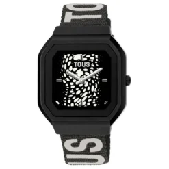 Reloj smartwatch con correa de nylon y correa de silicona lila B-Connect^TOUS Online