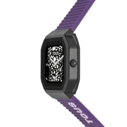Reloj smartwatch con correa de nylon y correa de silicona lila B-Connect^TOUS Online